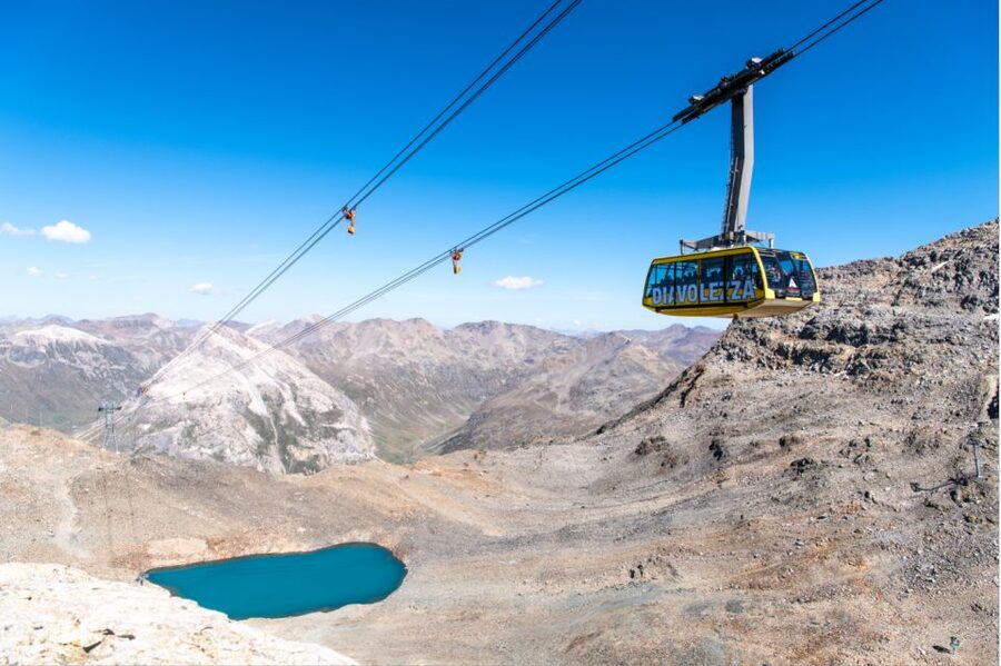 Tirano: Bernina Red Train and Cablecar to Diavolezza Refuge - The Bernina Red Train carries the day