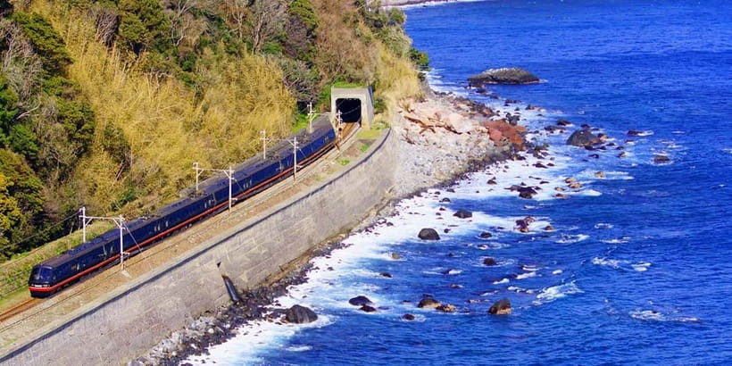 Tokyo: Izu Scenic Oceanview Train, Volcano, Coast Day Trip - Leaving Shinjuku Before the City Wakes