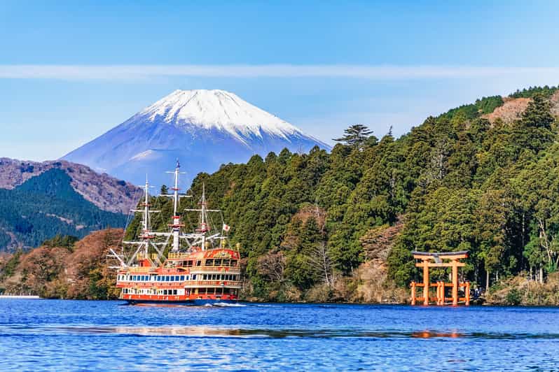 Tokyo Mt Fuji 5th St & Hakone Cruise Bus Tour w/Bullet Train - Lunch with a view, plus a practical food warning