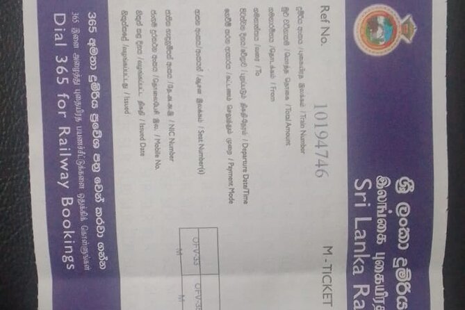 Train from Kandy to Colombo - First class sounds secure, but timing matters