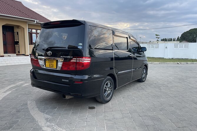 Transport Dar es Salaam Airport Port, Ferry or Train to Hotel - The Toyota Alphard setup and what it means for your group