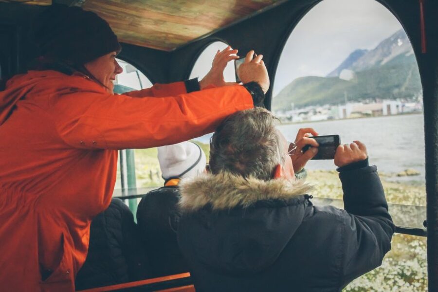 Ushuaia: Panoramic City Train Tour - The Beagle Channel Viewpoint from above