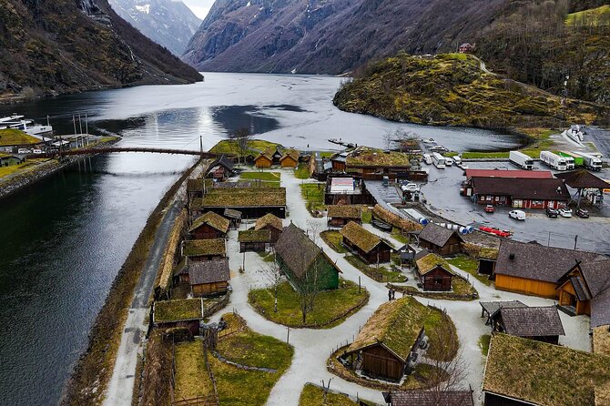 Winter Tour Viking Village, Nærøyfjord Cruise and Flåm Railway - Gudvangen and the Viking town of Njardarheimr