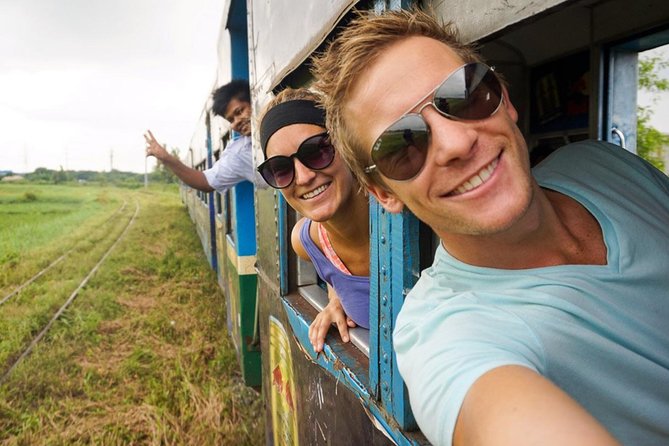 Yangon morning food tour with train ride - Returning downtown on Yangon buses
